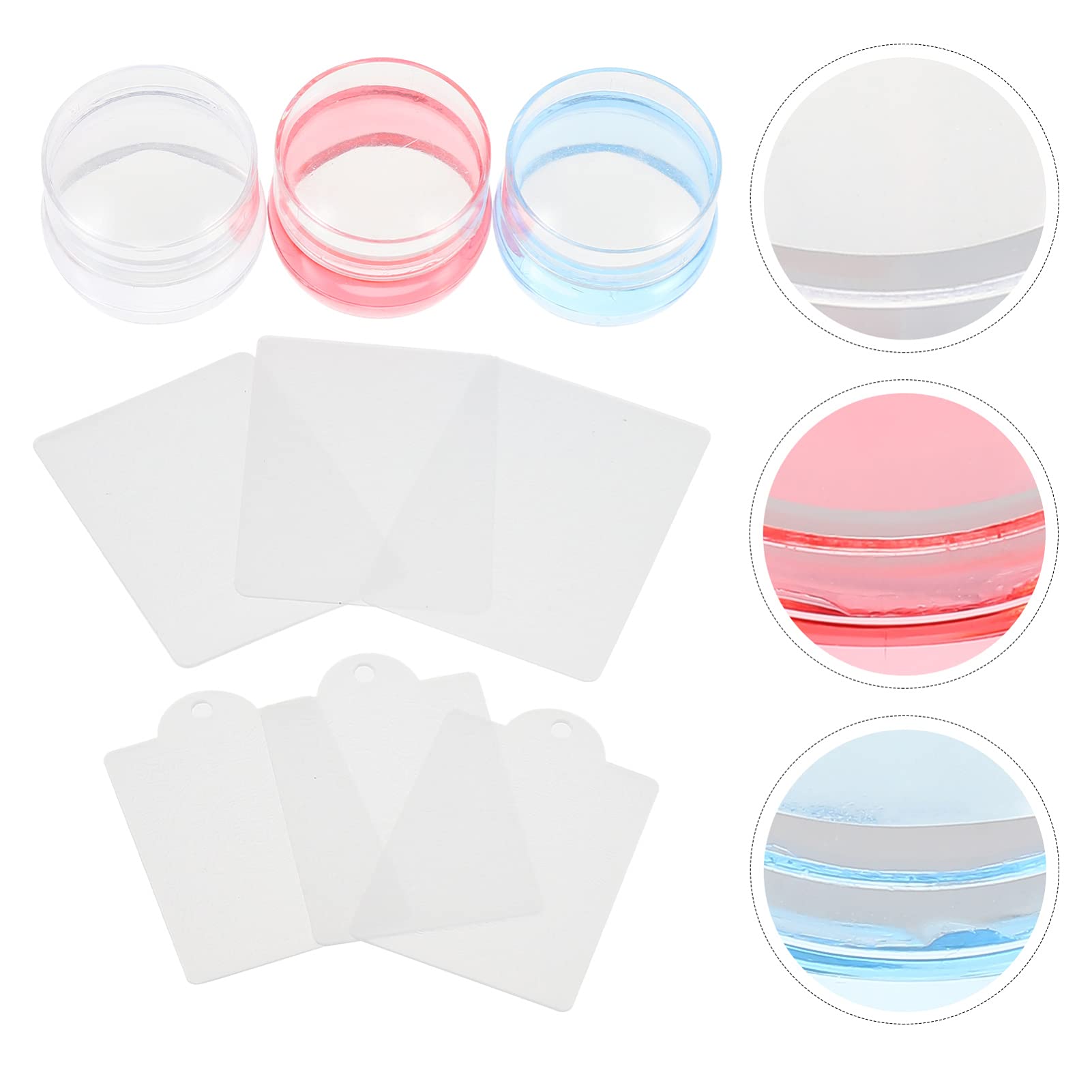 FRCOLOR 9sets Stamping Per Nail Art Stamper Silicone Piastre Per Unghie Per Manicure Design e Facile Usare Per Decorazioni e