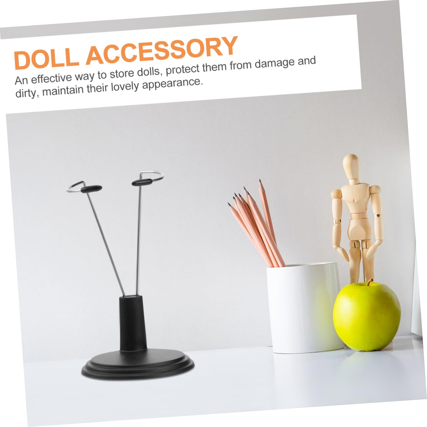 VICASKY Doll Stand 15cm Fashion Doll Display Rack Portable Home Store Market Decor Made of PVC