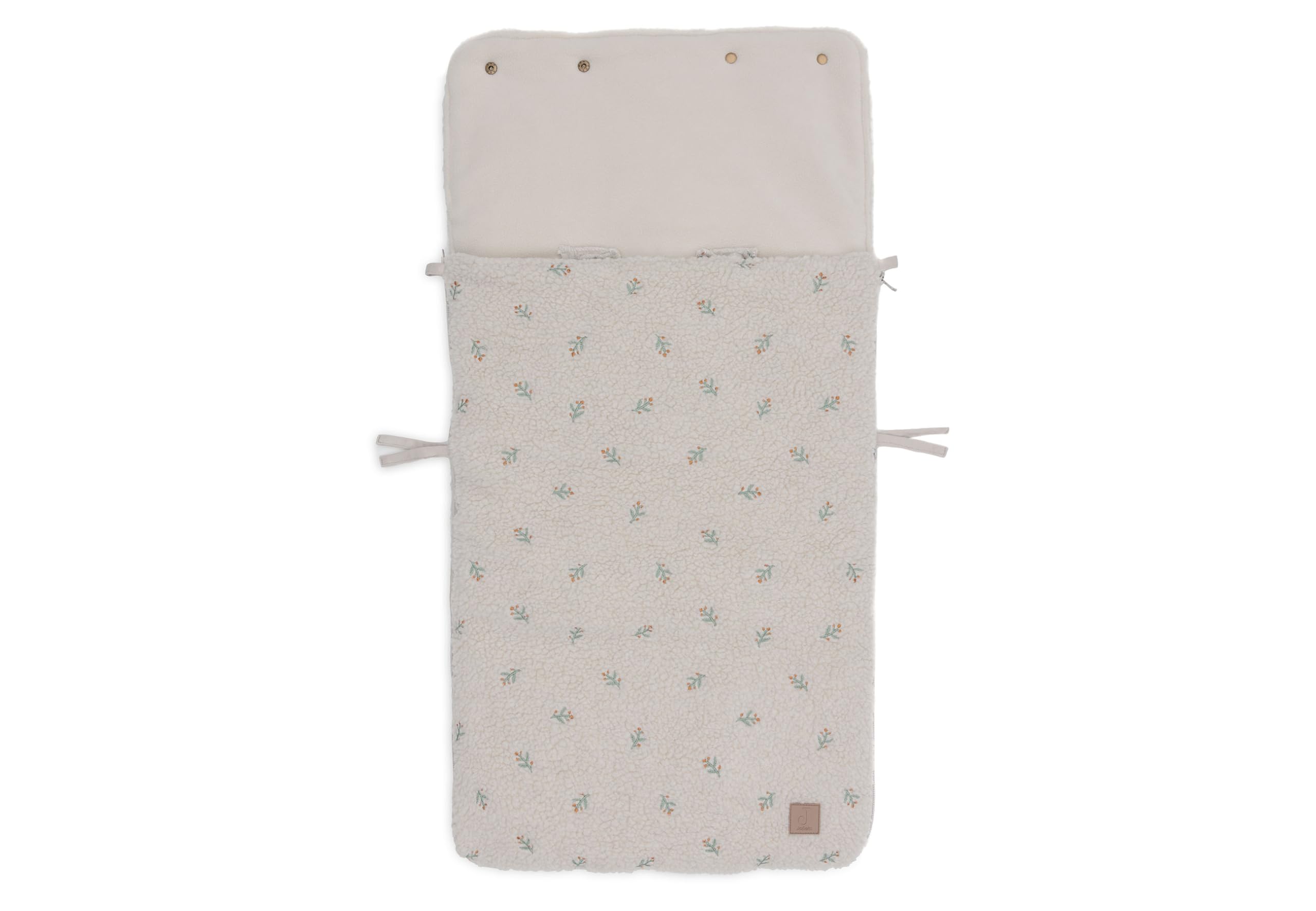 Jollein Fußsack Teddy Lovely Babyschale Kinderautositz Gruppe 0+ Kinderwagen 3-Punkt 5-Punkt Gurt