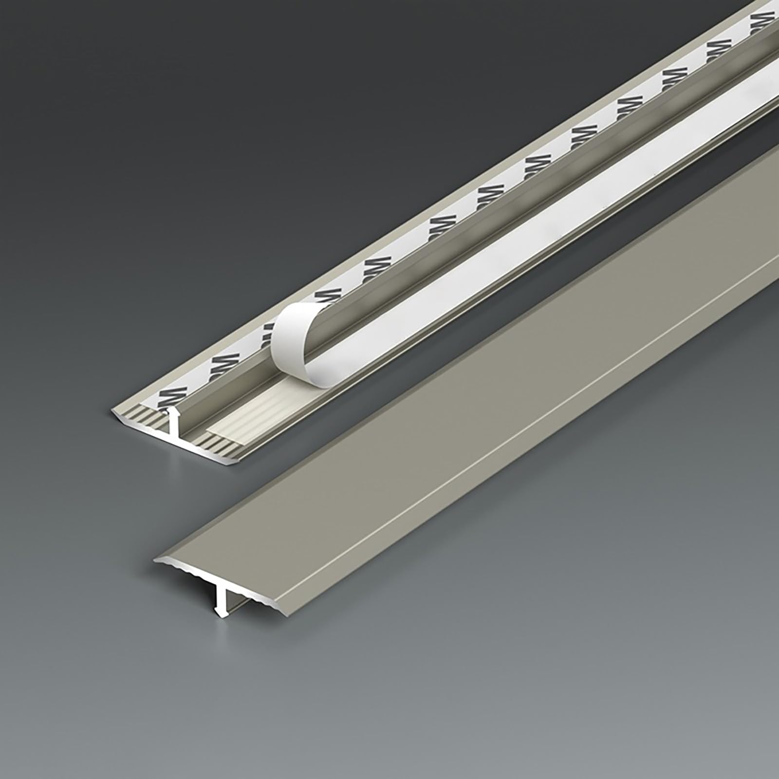 T-Form-Türschwellen 2 Stück 80/90/100/120 cm Kantenschutz Und Schwellenleiste Für Laminatböden Ideale Übergangsleiste Für Teppich Und Fliesen Nahtloser Raumabschluss(Champagne,2pcs*120cm)