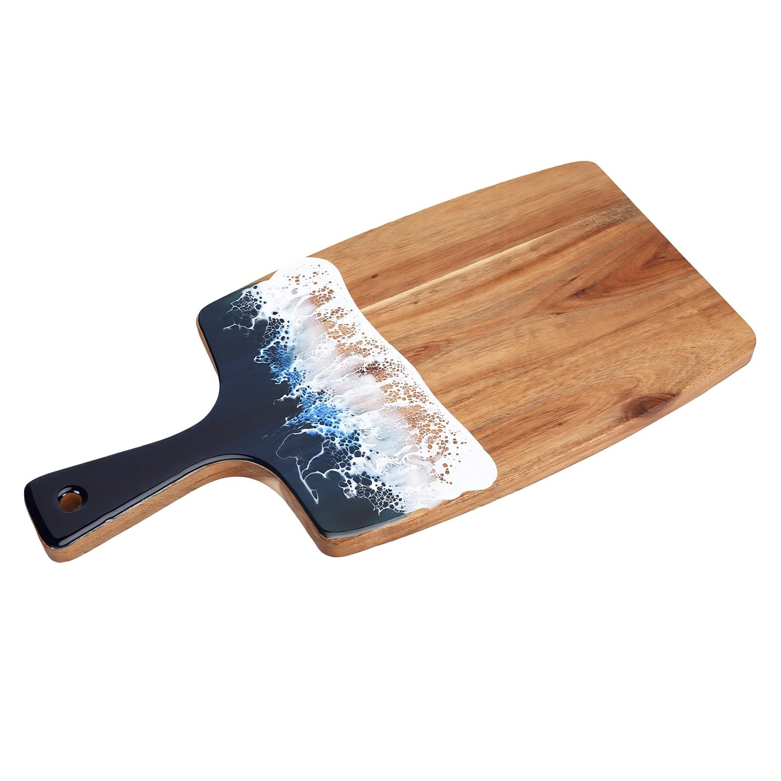 Tagliere in Legno con Manico, Grande 50x29,5 Cm per