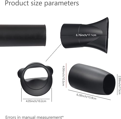 Miniatura 2 de Kit de boquilla plana y boquilla de punta acampanada compatible con soplador de hojas Dew-alt 60V Flexvolt DCBL772X1, DCBL772, se adapta al modelo: