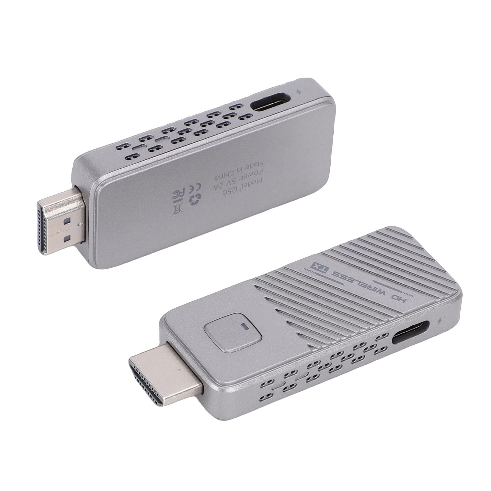 Annadue Dwuzakresowy Bezprzewodowy Adapter HDMI 5G + 2,4G, Dekodowanie 4K 1080P 60 Hz Nadajnik-odbiornik, Zasięg 50 M Plug and Play do Projektora Komputerowego