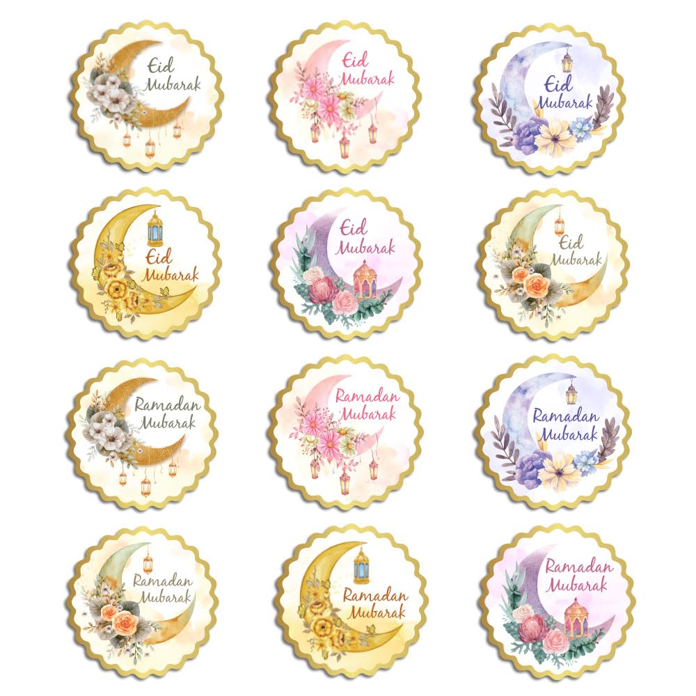Festiko® Set of 48 Pcs Floral Stickers for Ramadan/Eid, Stickers for Ramadan, Eid Party Supplies (B0CVS4LWCZ) Amazon Price History, Amazon Price Tracker