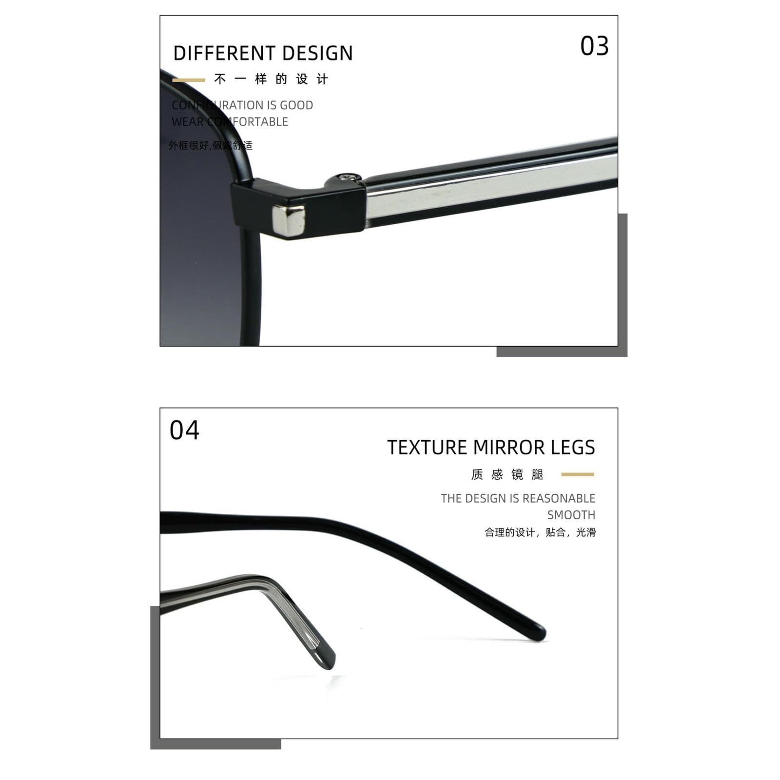 Sonnenbrille Damen Damenmode Quadratische Rahmen Für Reisen Strand Und Fahren Gradient Männer-c32 Silberrahmen Grau