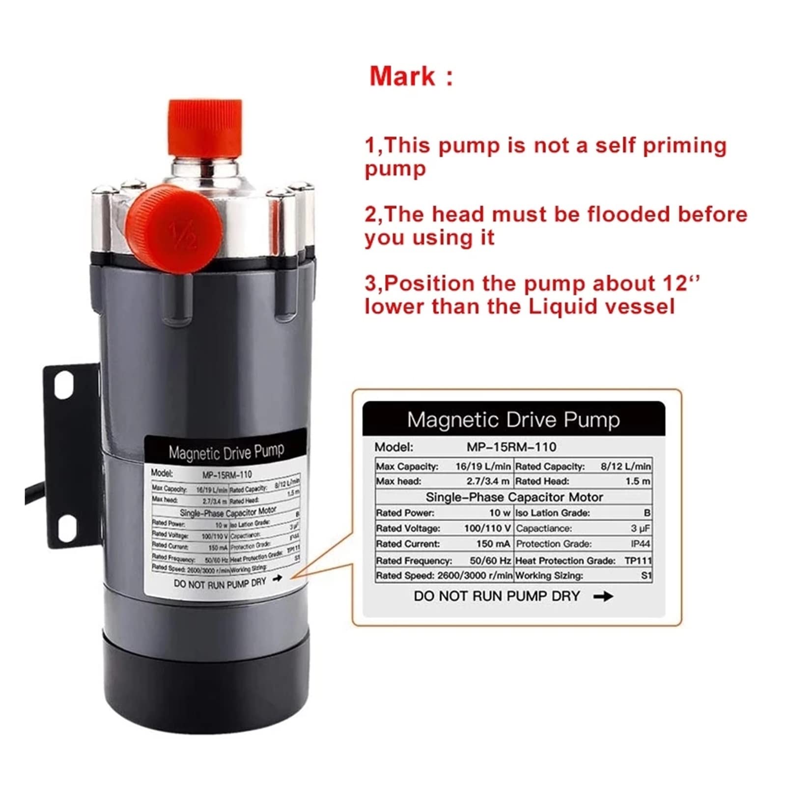 Intercambiador de Calor, 15R intercambiador de Calor Bomba magnética e Hierba Acero Inoxidable 9.52 * 0.5 * 10 m Contraflow -Wort Chiller, accionamiento magnético(U-S)