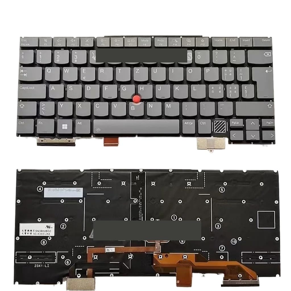 Nouveau clavier QWERTY JP Swiss UK US for ThinkPad X1 Carbon 12th Gen2024