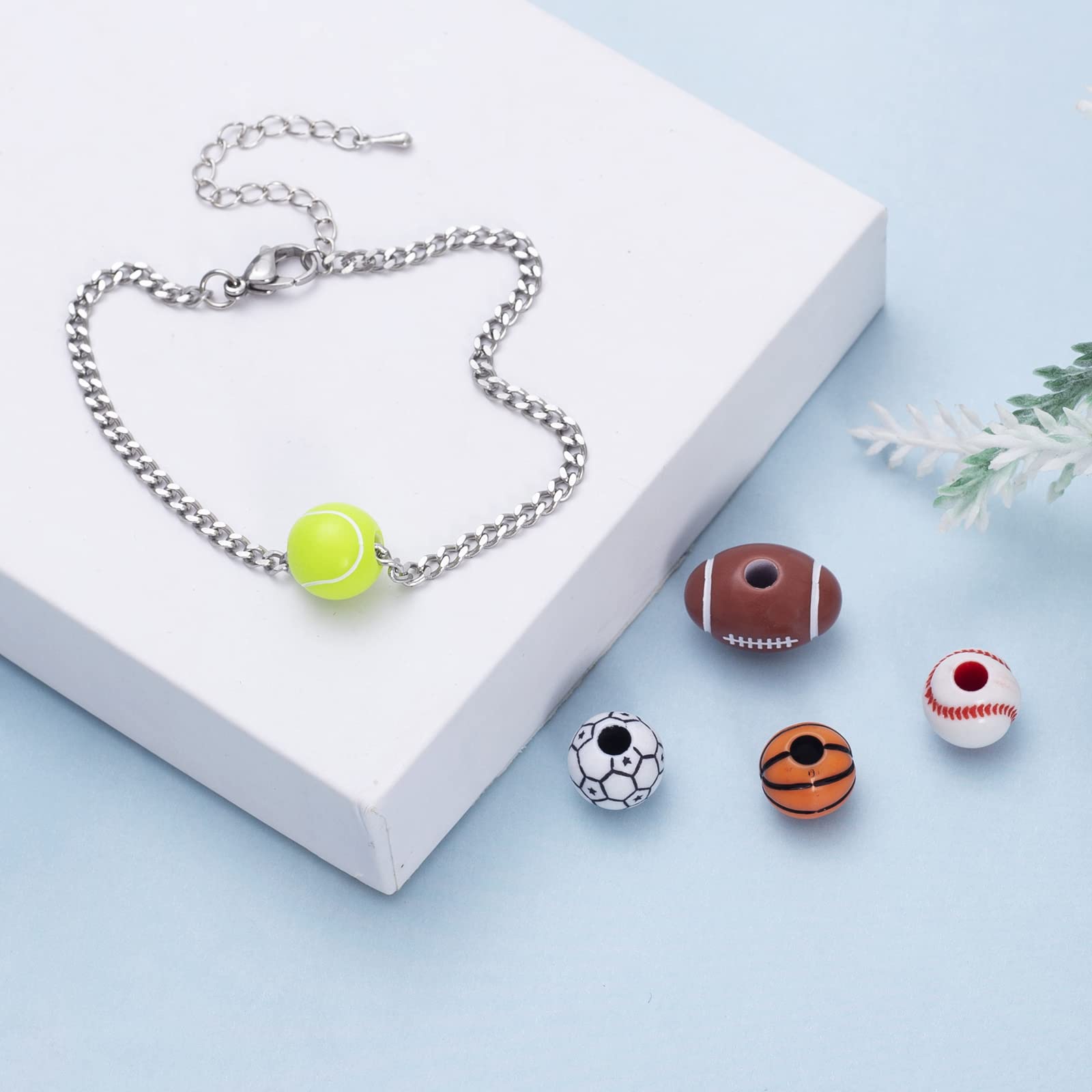 42pcs 12 Styles Sports Charms Enamel Charms Badminton Charm Rugby Charm Volleyball Charms Football Charm Sports Ball Pendants