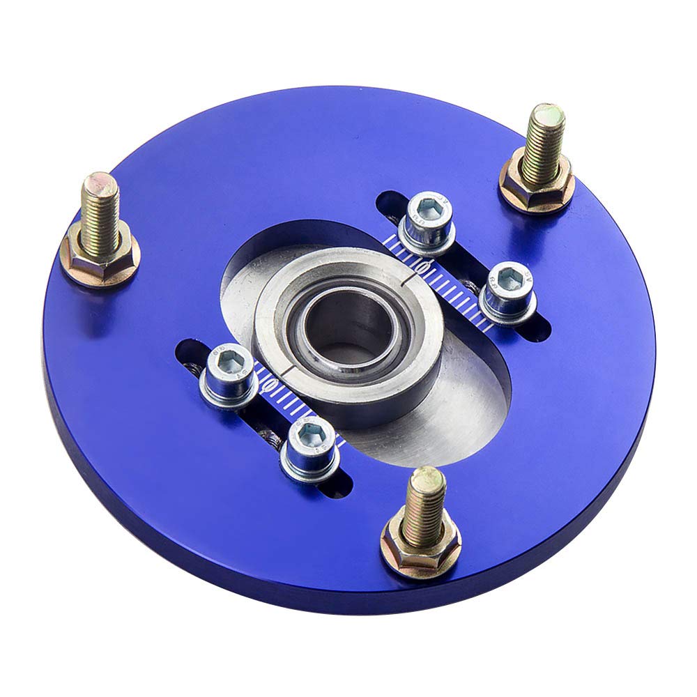 maXpeedingrods Camber plate pour E36 Kit Suspension Combinés Filetés Bleu