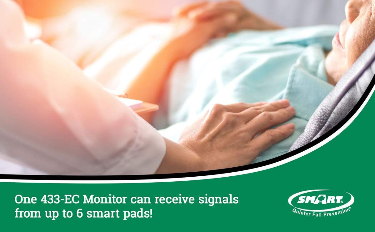 Bed Alarm with Bed Sensor Pad and Chair Sensor Pad - Cordless System Makes This System Easy-to-use!