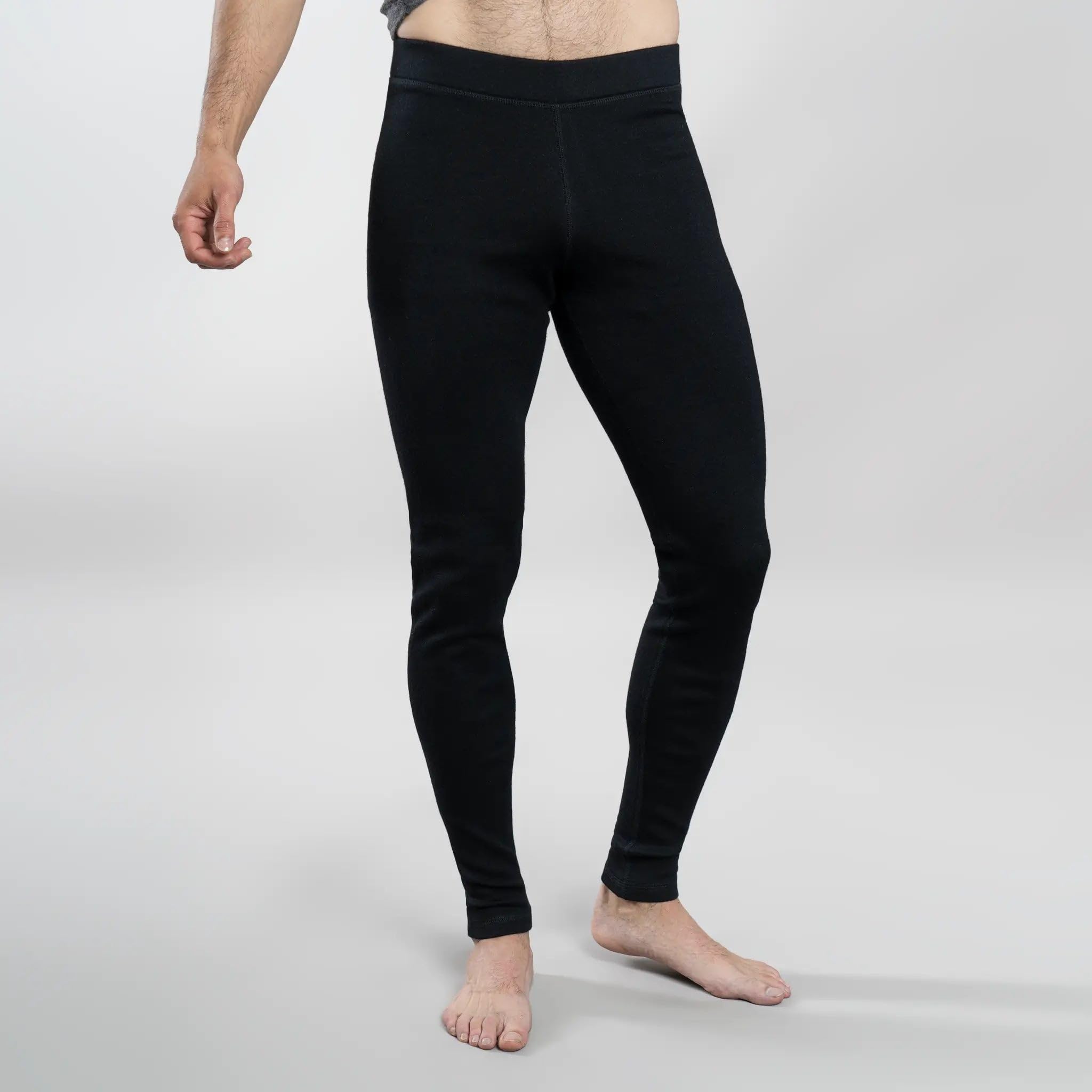 AoA 230 Royal Alpaca Leggings para hombre: ultra ligeros, suaves y cálidos pantalones ecológicos de senderismo, Azul marino, XX-Large