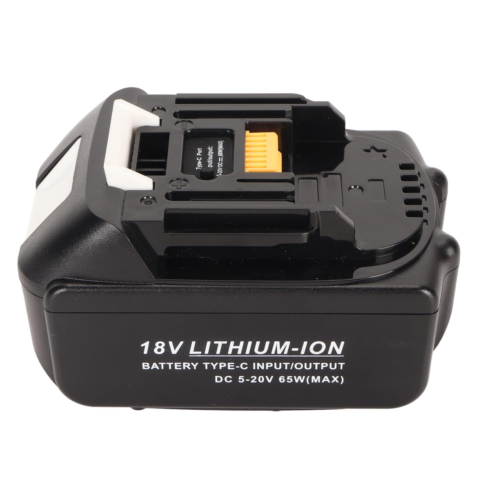 Batería BL1840 de Iones de Litio de 18 V, 4,0 Ah, Salida de Potencia de Alta Capacidad 4000 mAh 65 W con Interfaz Tipo C, batería de Repuesto Retardante de Llama para Herramientas