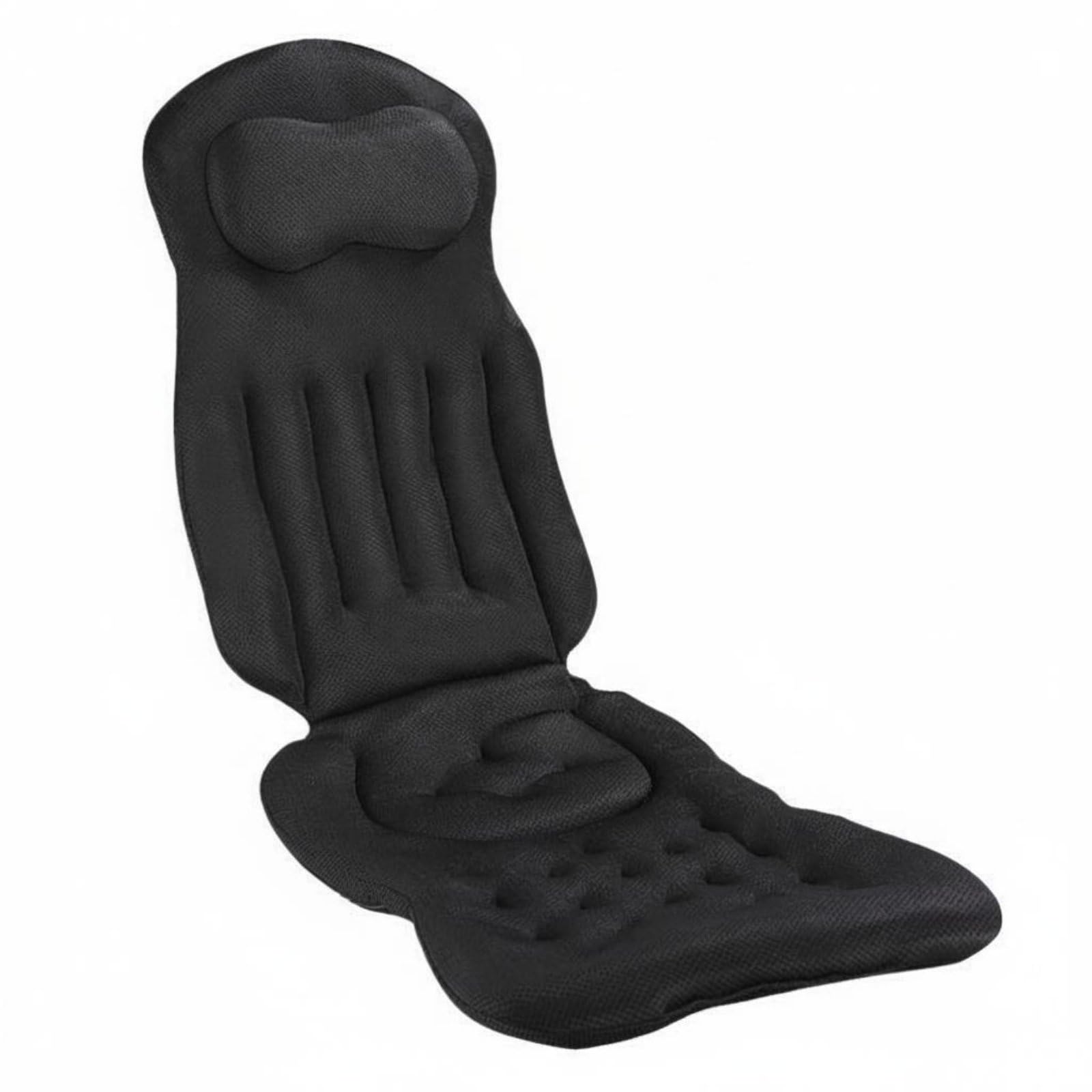 Cuscino da Bagno Ventose Antiscivolo per Testa Collo Spalle Materassino Corpo Ergonomico in Rete Traspirante Sensazione Morbida Adatto a Vasca da Bagno Relax, Nero