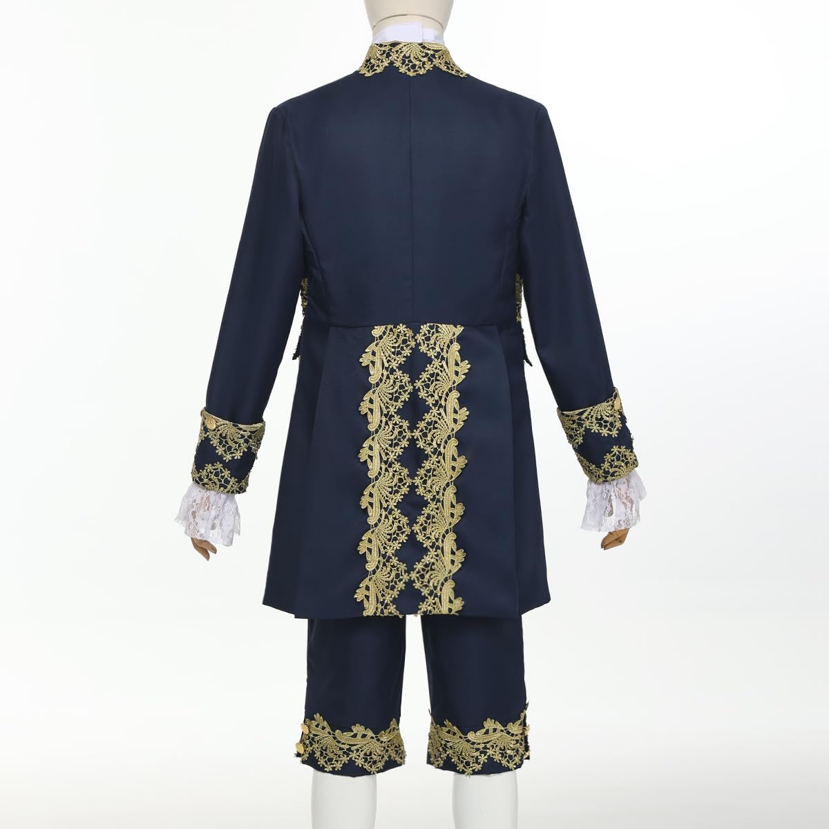 FAD-4U Costume Médiéval Manteau Victorien pour Homme Style Rococo Steampunk Gothique Prince Manteau Costume Mariage invités Makeup Party