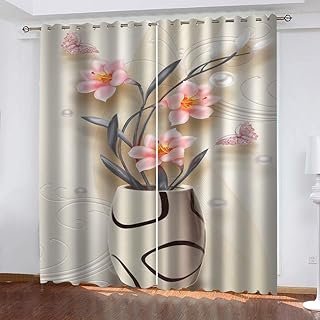 YTSDBB Tende Cameretta Bambini Stampa di vasi di moda L 160 x A 115 cm Insonorizzate Termoisolanti Con Occhielli Tende Per Camera Da Letto Soggiorno Ufficio Cucina Decorazione 2 pannelli