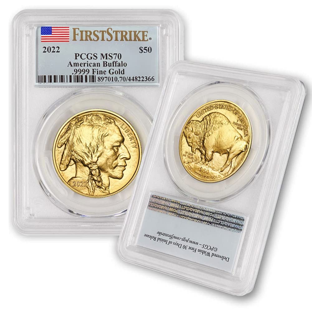 2022 ツバル 1オンス ジェームズ・ボンド60周年 PCGS MS70 2022 1 oz Gold Buffalo MS-70 (First Strike - Flag Label) 24K $50