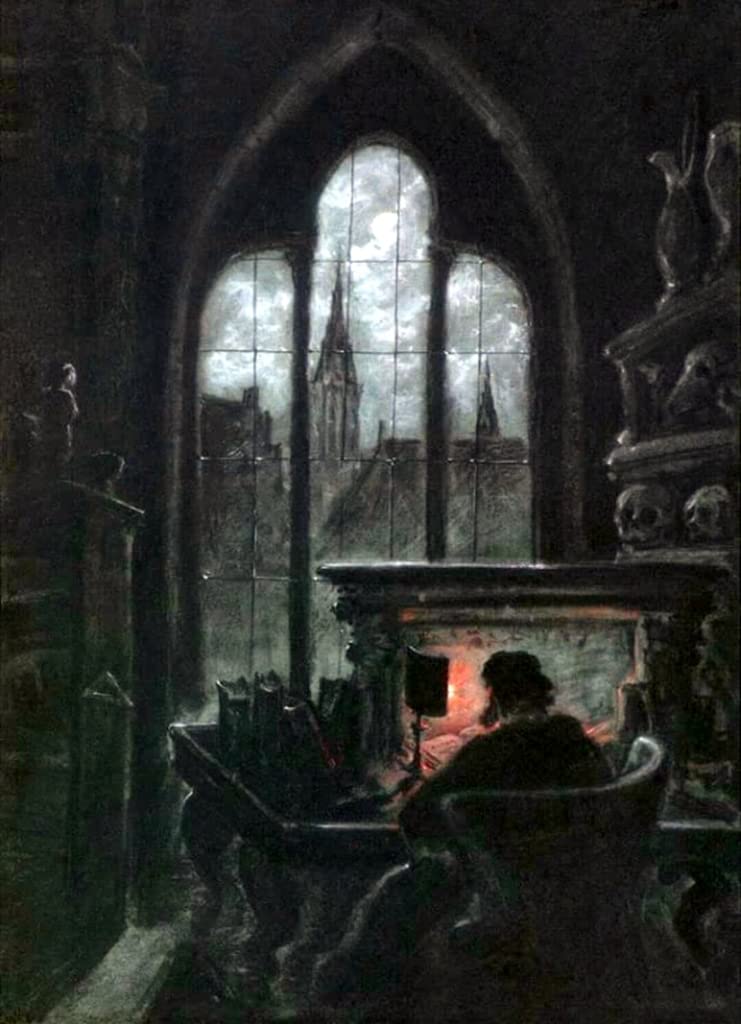 Carl Gustav CarusFaust in His Study Circa 1852 : Art Print