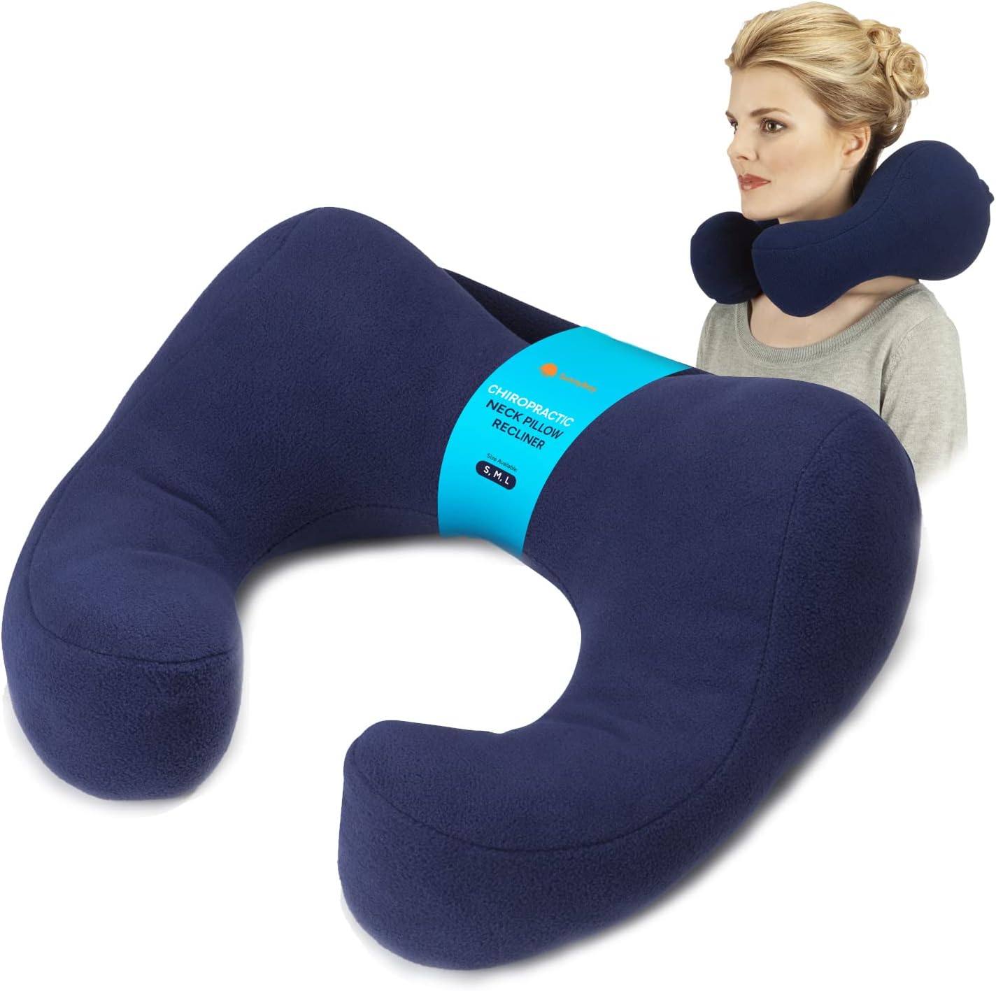 Sunnybay Chiropractic Neck Pillow Recliner Travel Pillow