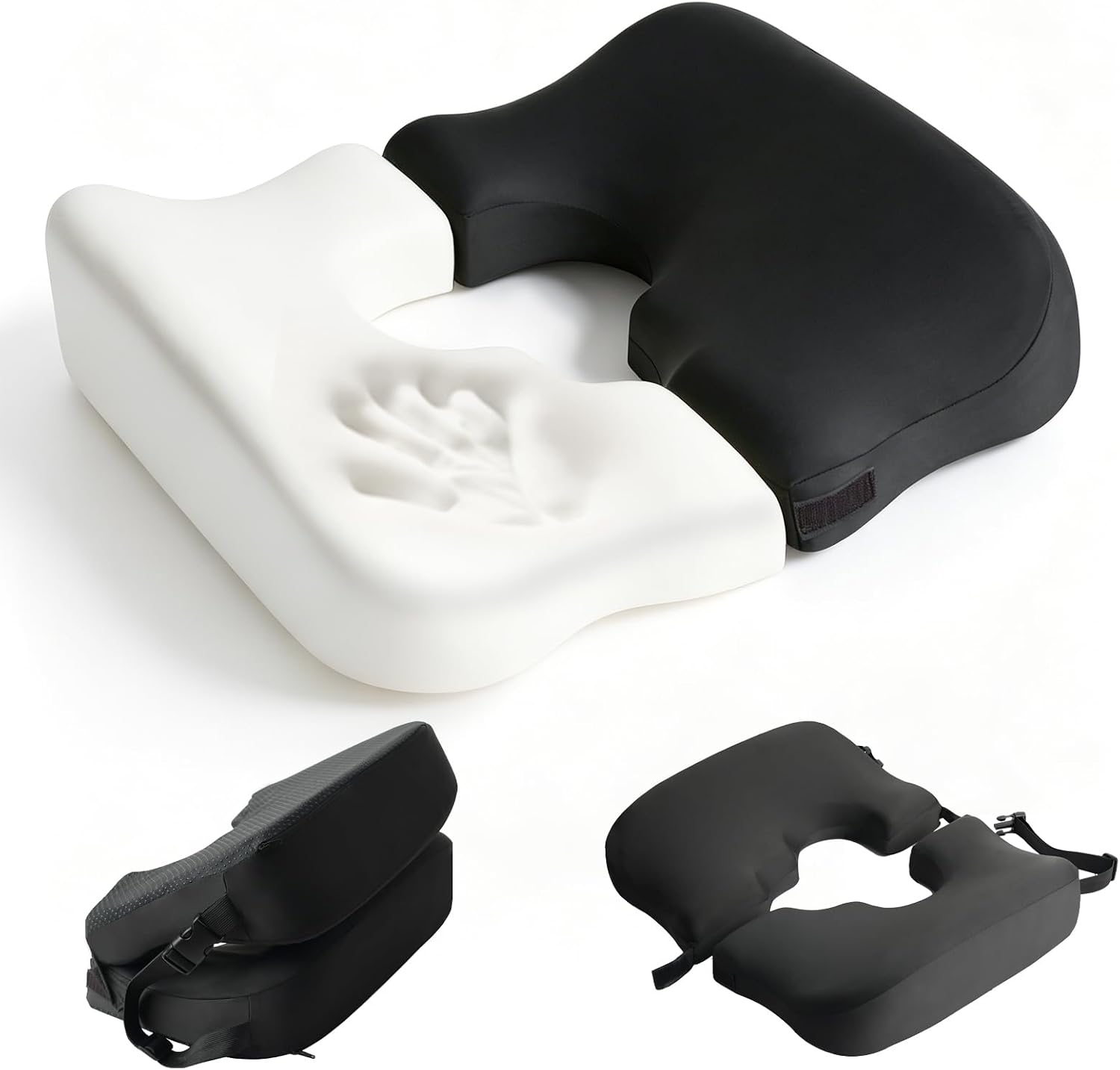 Bed Sore Cushions for Butt - Pressure Relief for Sciatica & Tailbone - Foldable Breathable Cushion for Bedsores Prevention, Comfortable for Sitting