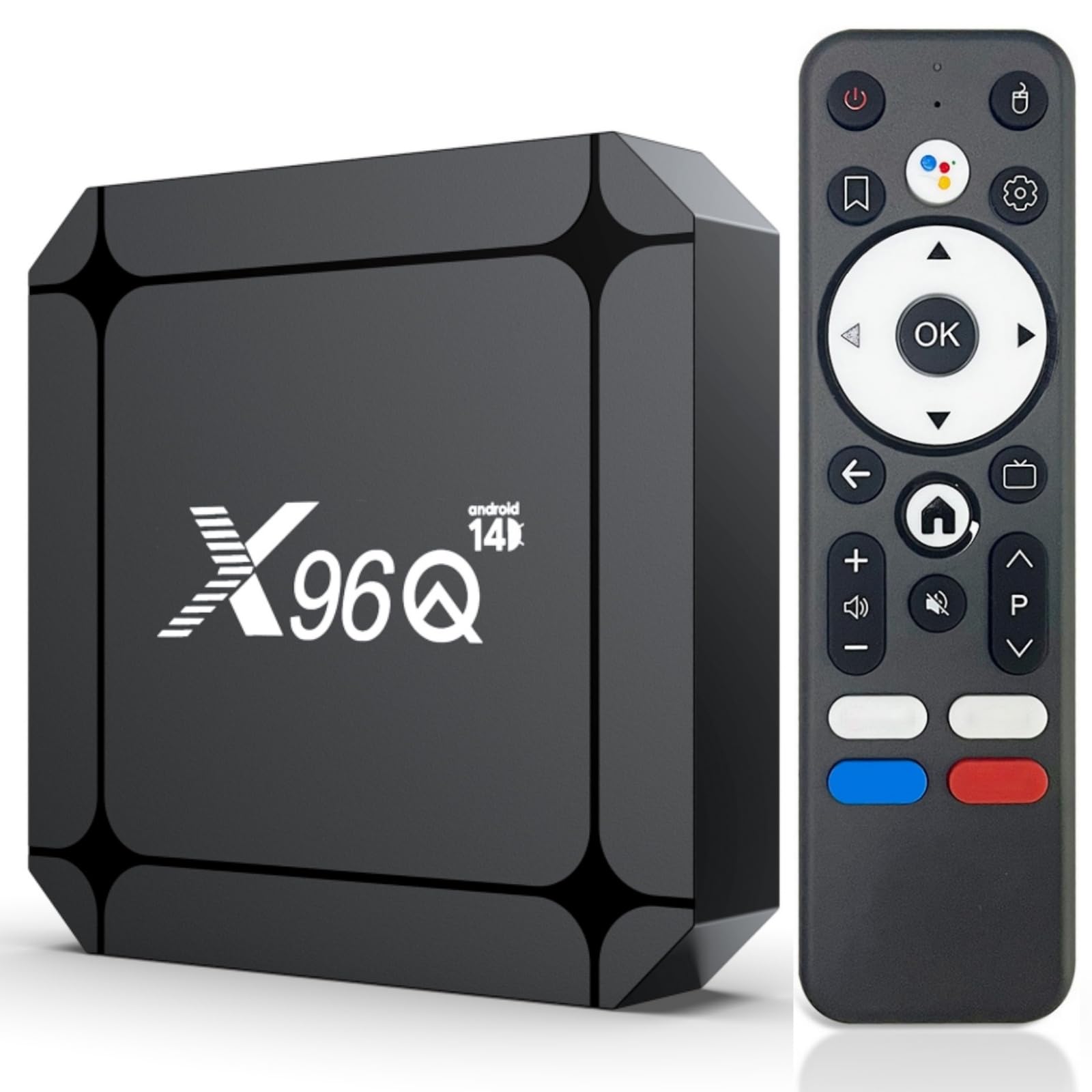 Android 14.0 TV Box, Box TV 2GB RAM 16GB ROM RK3518 Quad-Core Cortex-A53, Support 2.4/5.0GHz 4K 100M Ethernet HDMI USB 3.0/2.0 TV Box