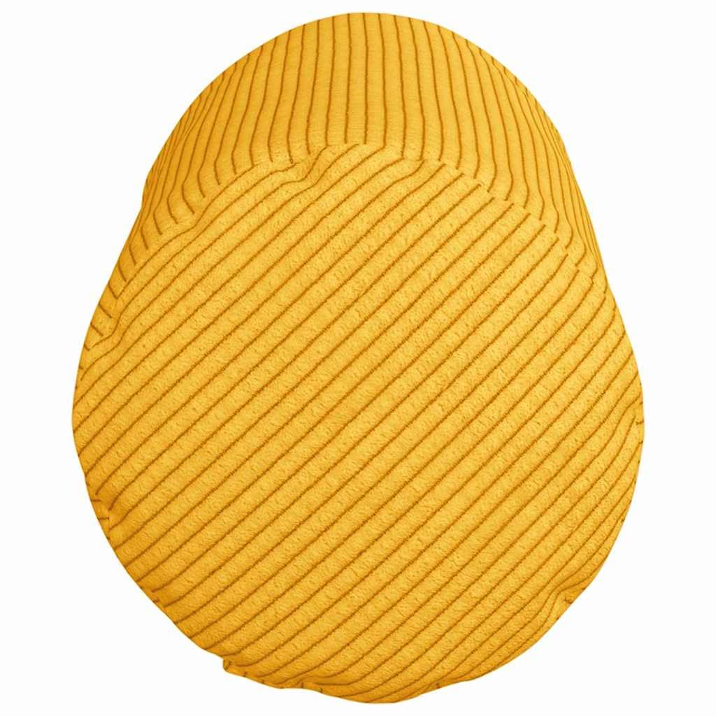 Poduszka bolster 2 sztuki, jasnożółty materiał sztruksowy, Ø 15 x 40 cm, poduszka ozdobna, miękkie wypełnienie, na sofę, łóżko, do wnętrz, wygodny zestaw
