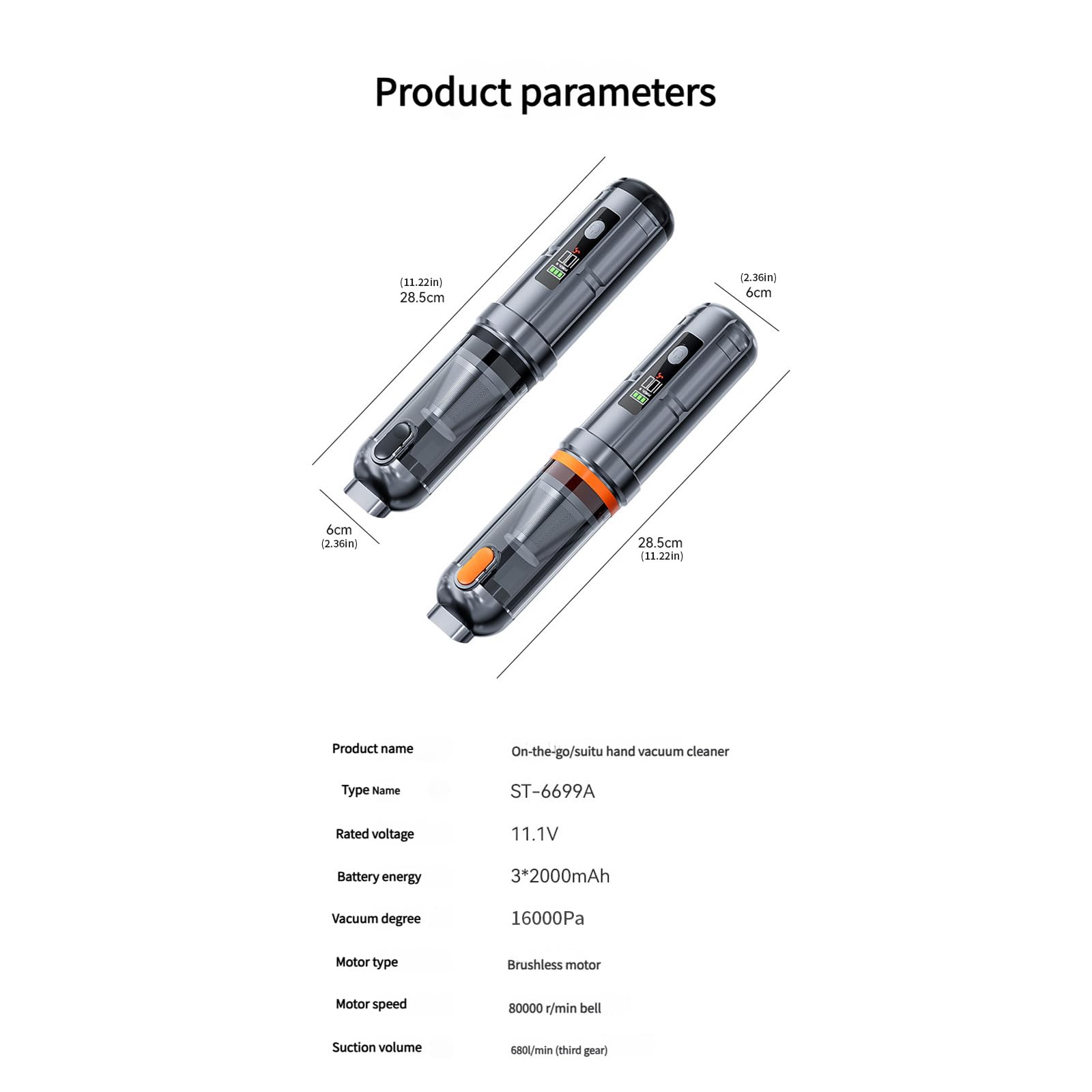 Limpiador de teclado al vacío, motor sin escobillas, inalámbrico y soplador de aire, portátil, plumero de aire comprimido, 80000 rpm, limpiador de mano de fácil almacenamiento