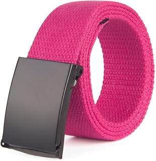 HCMA Men's Belts Fashion Unisex Army Tactical Waist Belt 1.5 Inch Outdoor Sports Canvas Belt Luxury Canvas Weave Waistband