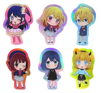 推しの子 サテン地ステッカー 星野アイ、星野アクア、有馬かな、黒川あかね 61Pev8vvQAL._UF350,350_QL50_.jpg