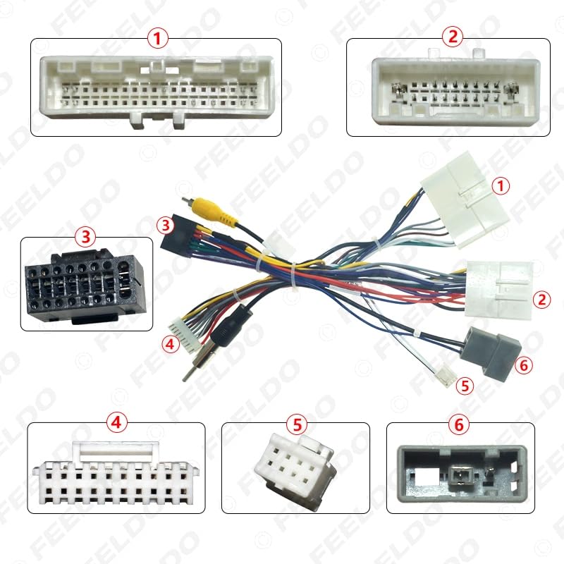 Car for Audio 16PIN Android Power Cable Adapter with Canbus Box for Nissan Sylphy Tiida CD/DVD Player Wiring Harness #HQ6555 - (Color Name: CANBUS Box)