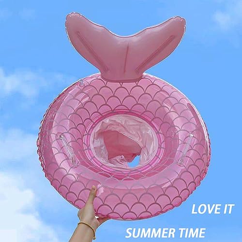 Miniatura 4 de Flotadores de piscina para bebés de 0 a 8 años de menos de 44 libras, anillo de natación inflable, balsa de agua con asiento para playa de verano,