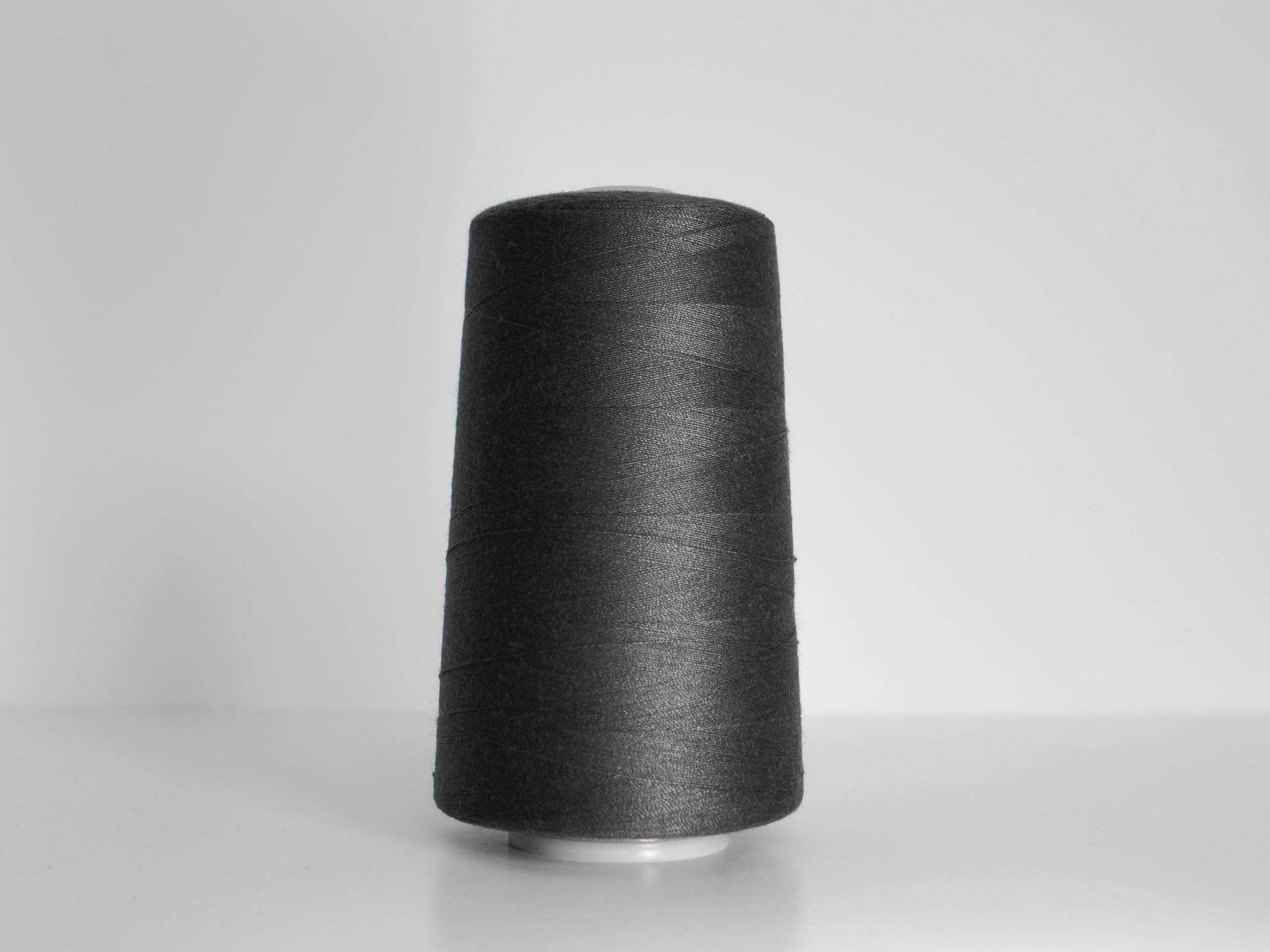 Marent Overlocking Sewing Machine Polyester Thread x Four 5000 Yards Cones White Black Natural Navy Red (Dark Grey)