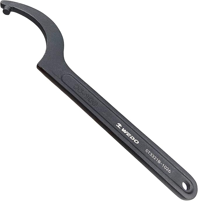 WEDO Adjustable Hook Wrench,Hook Spanner Tools, C-Shaped Wrench, Die-Forged,Strong Torque,Wear Resistance,Black-Spray On Surface,DIN Standard,41 - View #7
