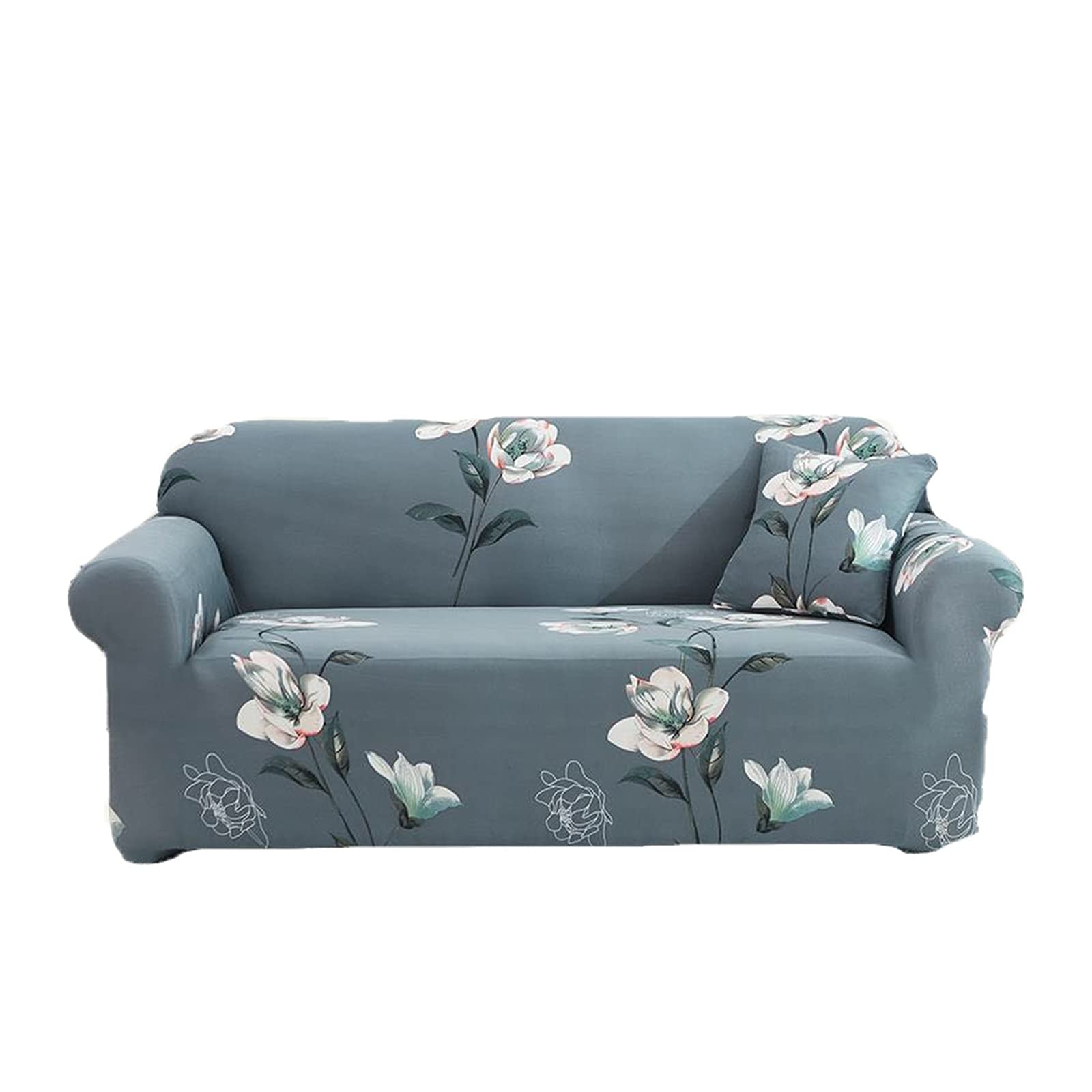 Housses de canapé 1 place fleurs pour protéger un fauteuil usé ou taché style 2