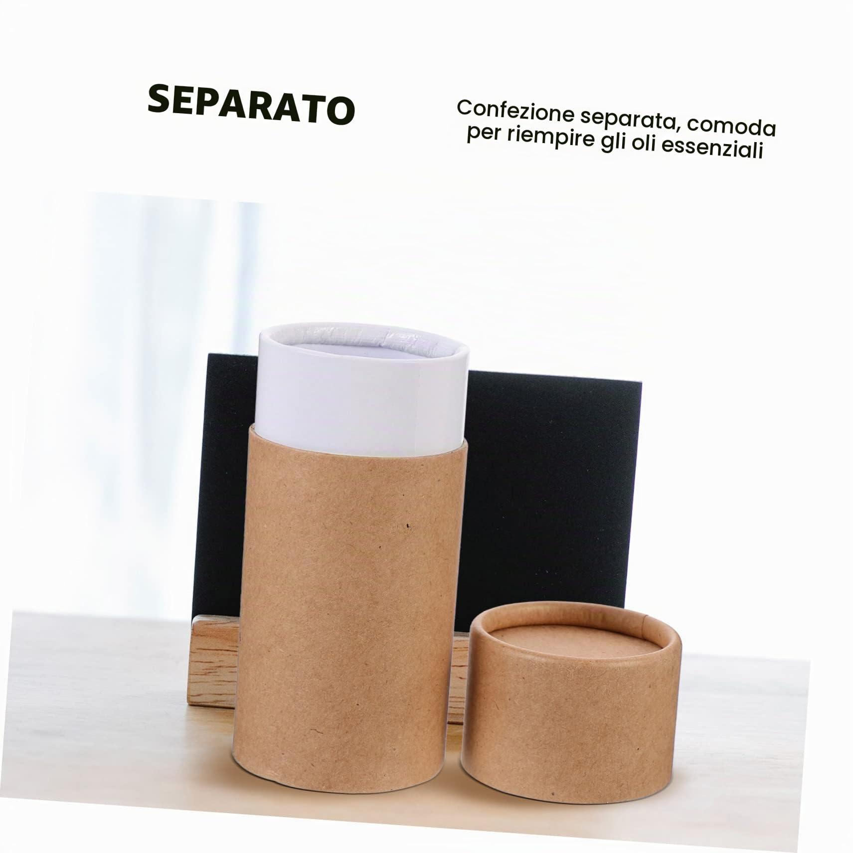 NUOBESTY 10pezzi Scatola Cilindrica in Carta Marrone Scatola Per Imballaggio e Stoccaggio Scatole Regalo Pratiche Per Bottiglie Olio Essenziale Tè e Piccoli Regali