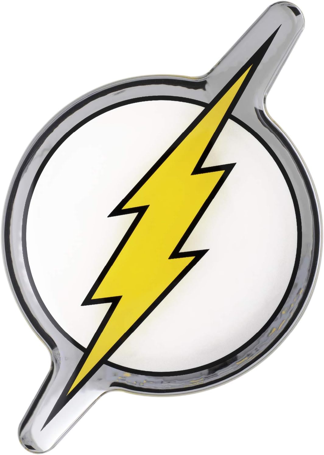 Fan Emblems DC Heroes and Villains Domed Chrome Car Decals (The Flash Logo)