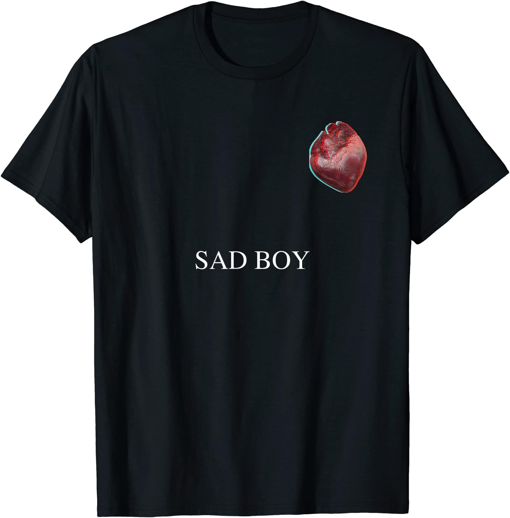 Aesthetic Vaporwave T-Shirt StoreVaporwave Aesthetic Sad Boy Heart T-shirt T-Shirt