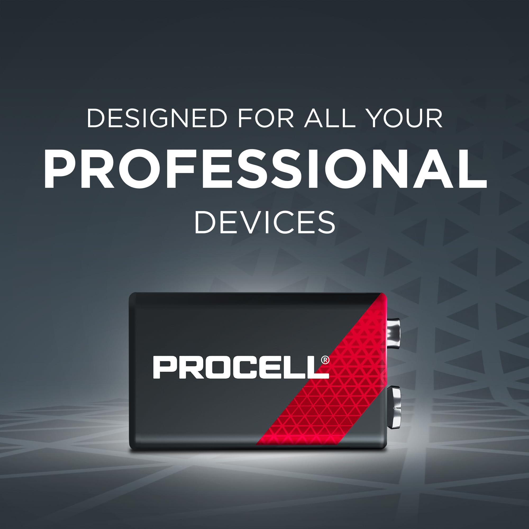 Duracell pc1604bkd09 Procell Alkaline-Manganese dióxido de batería, 9 V (Caso de 72)