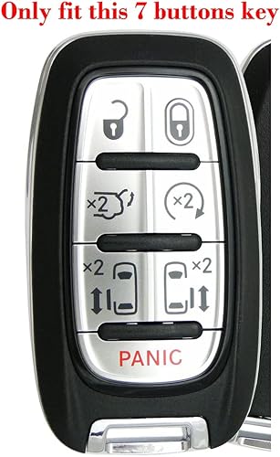 Miniatura 2 de Funda protectora de goma de silicona para Chrysler Pacifica 2017-2023 y Voyager 2020-2023, 7 botones