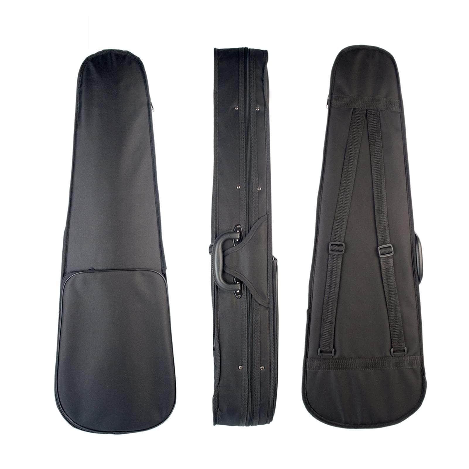 BOLZAN WZUNHUANG Leinwand Violin Case Silber Flusen innen 1/8 1/4 1/2 3/4 4/4 Tragbare Hardcase Schützen Sie die Violine (Color : Size 4 4)