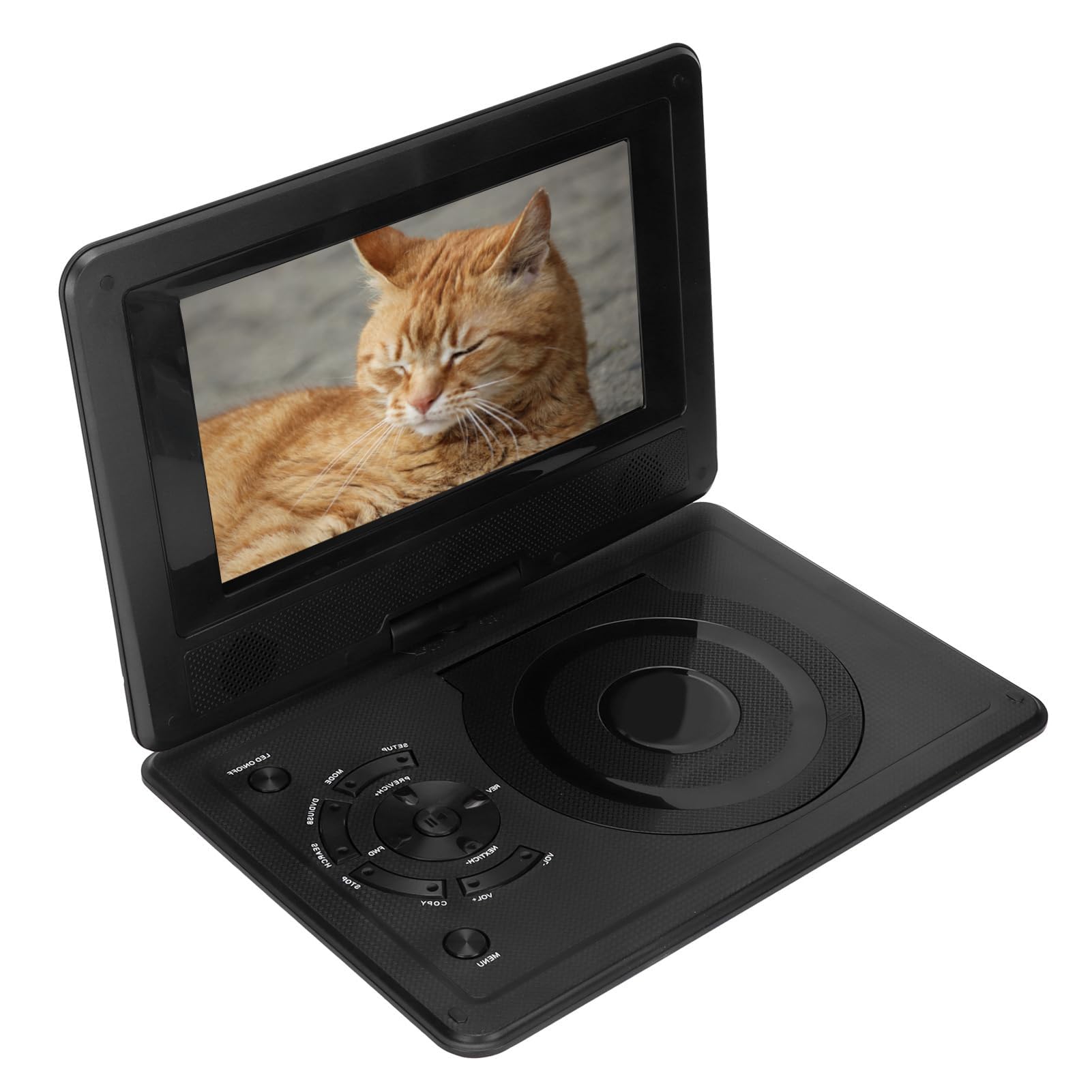Reproductor DVD Portátil 8.5 Pulgadas Pantalla Grande Entrada/Salida USB/SD/AV Lector Tarjetas Integrado Compatible TV PAL/NTSC/SECAM