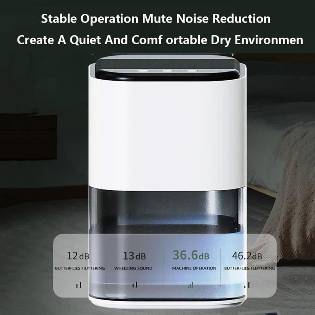 Deumidificatore a risparmio energetico per uso domestico, ideale per camere da letto e cantine