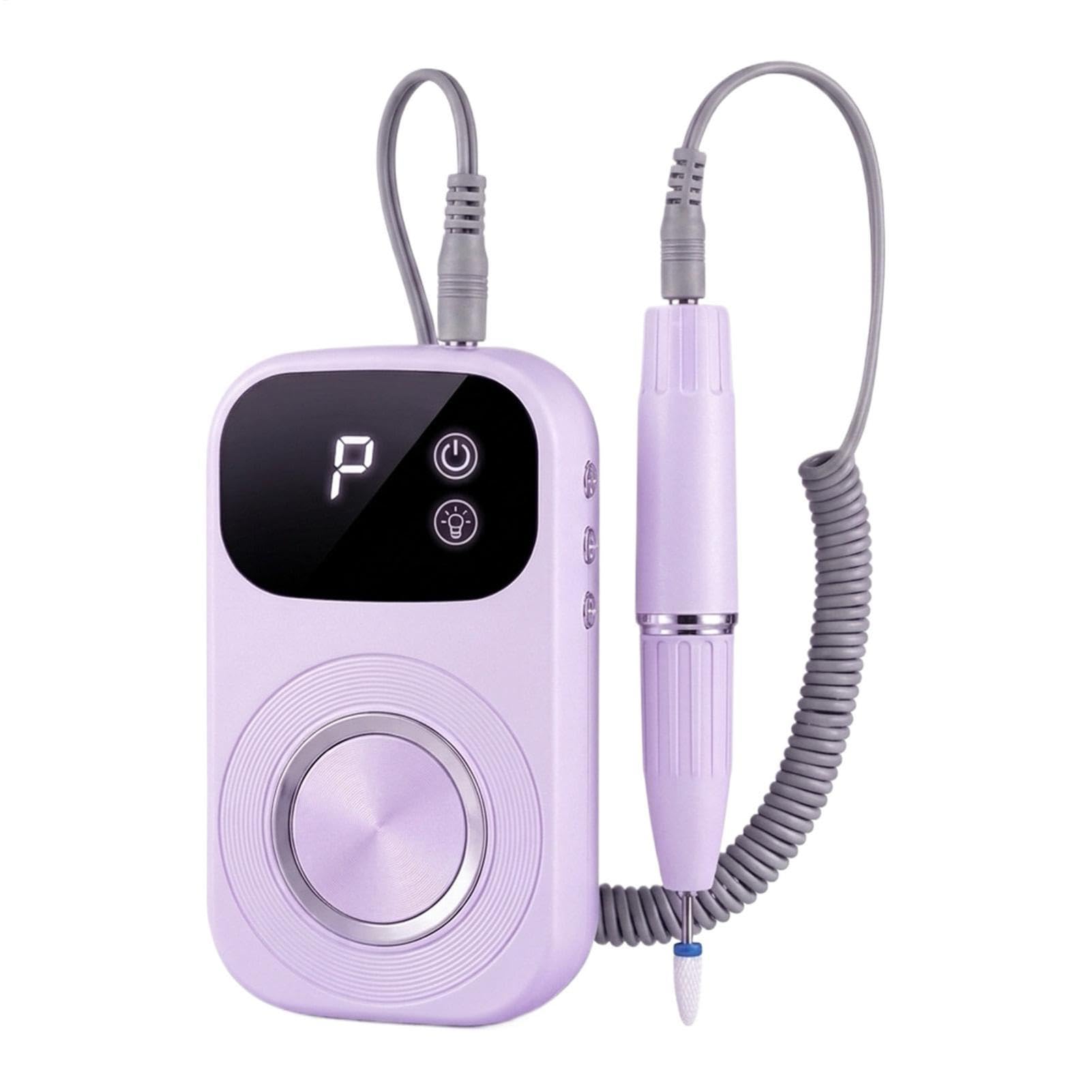 Taladro Uñas Herramienta De Manicura Eléctrica Portátil Multifunción | Kit Taladro para Uñas Gruesas en uñas de manos y pies, manicura, callos, hogar, viaje diario