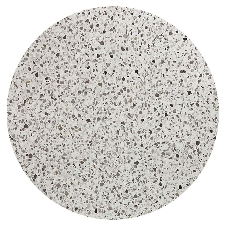 Tadi & Imperio1979 Alfombra Redonda de Vinilo Imitación Granito Piedras Grandes Marrones y Grises- Elegancia y Durabilidad para Decoración de Interiores y fácil Limpieza.