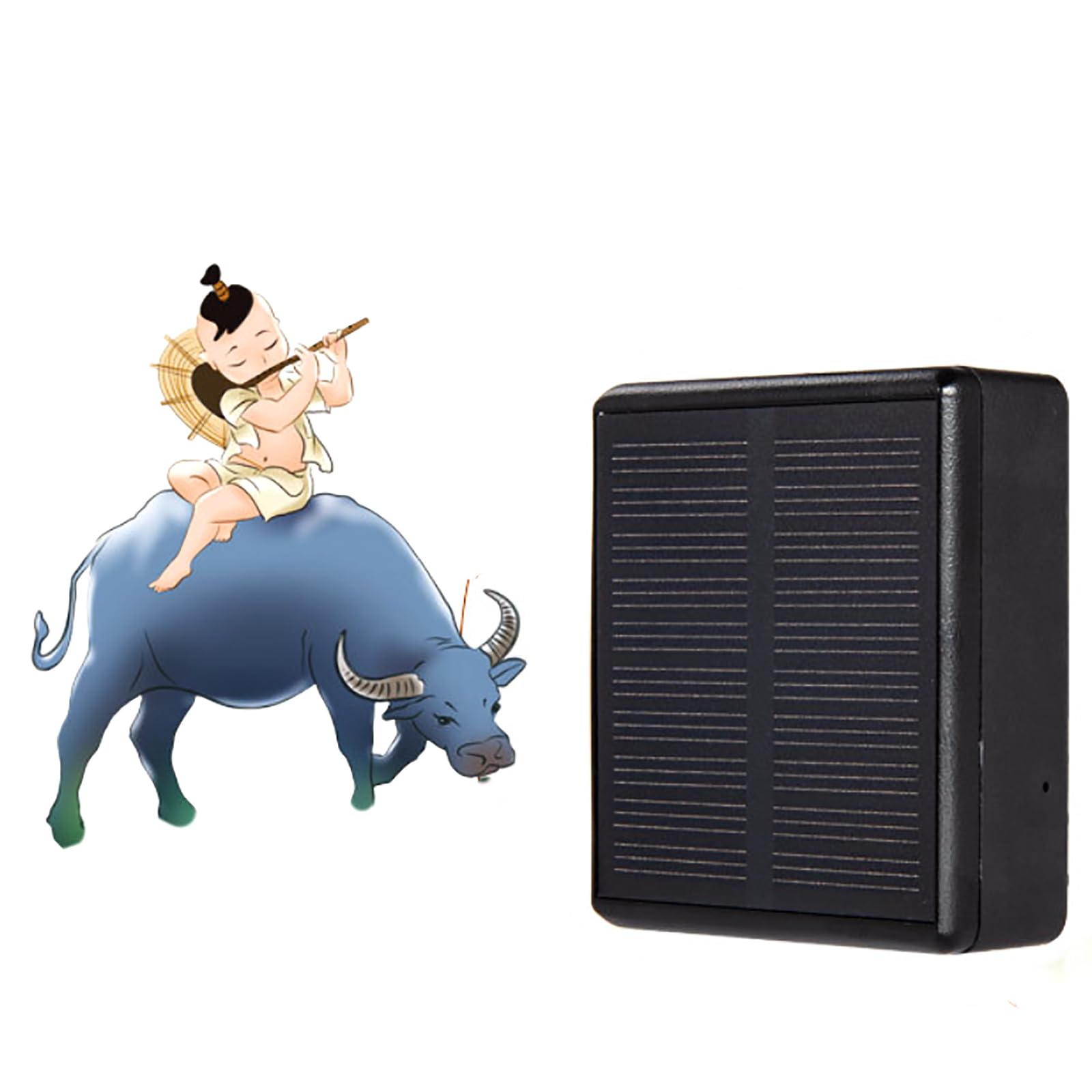 McbeAn Localizzatore GPS per Bovini, Localizzatore GPS per Animali Solari, Allarme Anticollisione/Riproduzione Traccia/Chiamata Bidirezionale/monitoraggio Multi-Posizionamento/Multipiattaforma