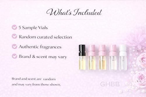 Miniatura 2 de Set de 5 frascos de muestra de perfume de diseñador para mujer, 5 frascos de muestra, muestras de fragancias de alta gama para mujeres, juego de 5