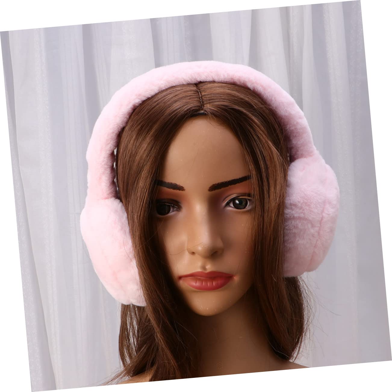 Paraorecchie Invernali Rosa, Peluche, Accessorio per Donne e Ragazze