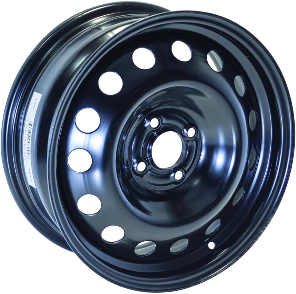 New 16x6.5 inch Custom Wheel - Black Standard Steel Rim ST Bolt- Pattern 4x100 mm Offset 42 mm