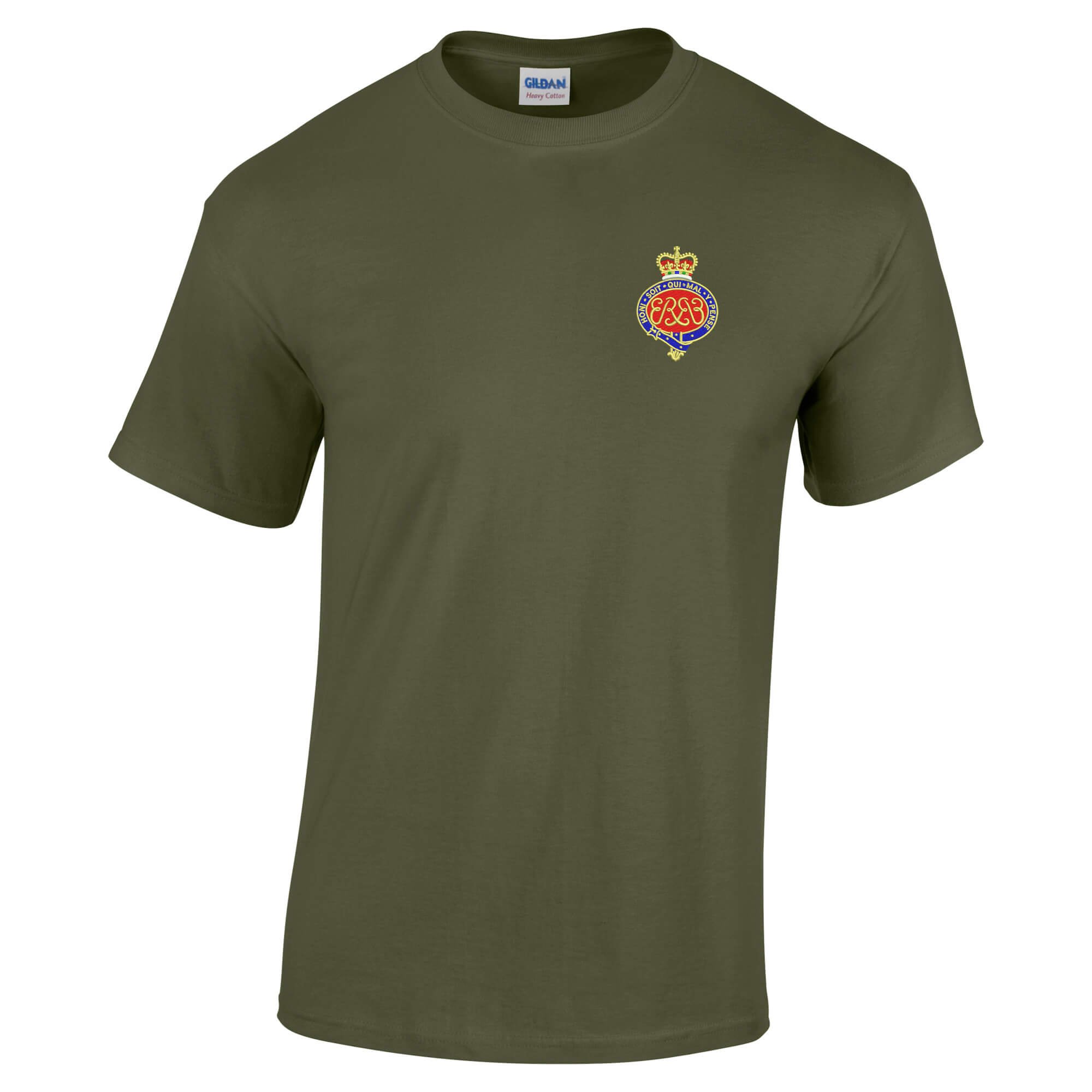 Pineapple Joe's Men's Military Green Grenadier Guards Embroidered T-Shirt - 2X Large