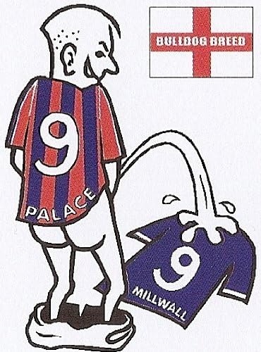 Palace On Millwall Wee On Car Sticker