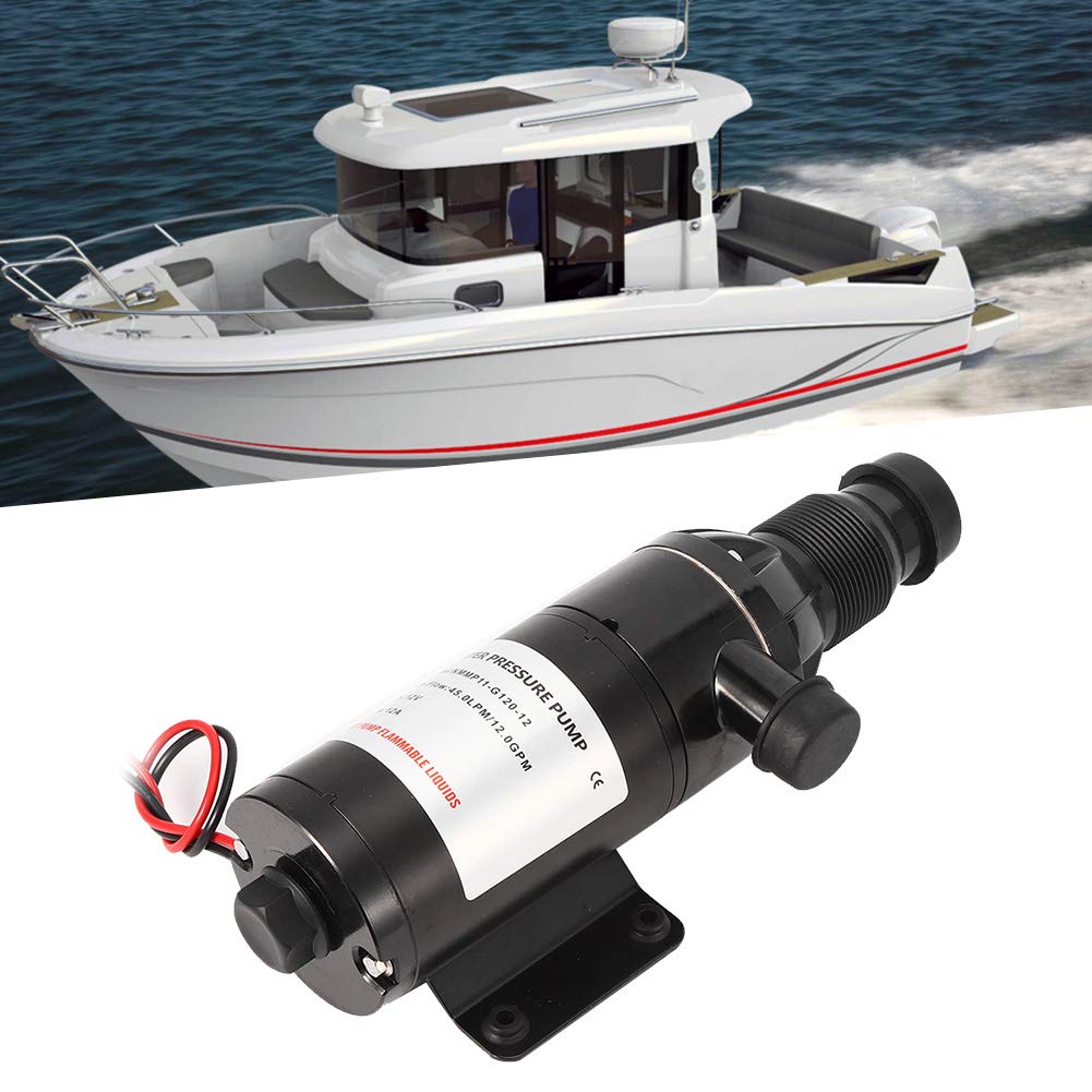 Pompa ściekowa Fydun, 12V 45LPM 12GPM Samozasysająca pompa ściekowa o niskim poziomie hałasu do RV Marine Boat Toaleta Rolnictwo